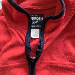 OshKosh B'gosh Vibrant Red Fleece with Black Trim